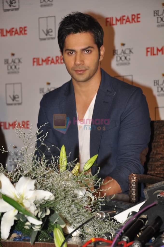 Varun Dhawan at Student Of The Year team launches Filmfare's latest issue in Vie Lounge on 11th Oct 2012