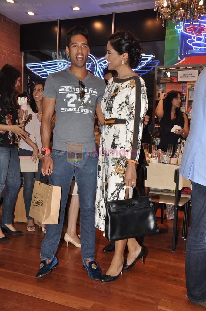 Siddharth Mallya, Sameera Reddy at the Inauguration of KIEHL's outlet in South Mumbai on 14th Oct 2012