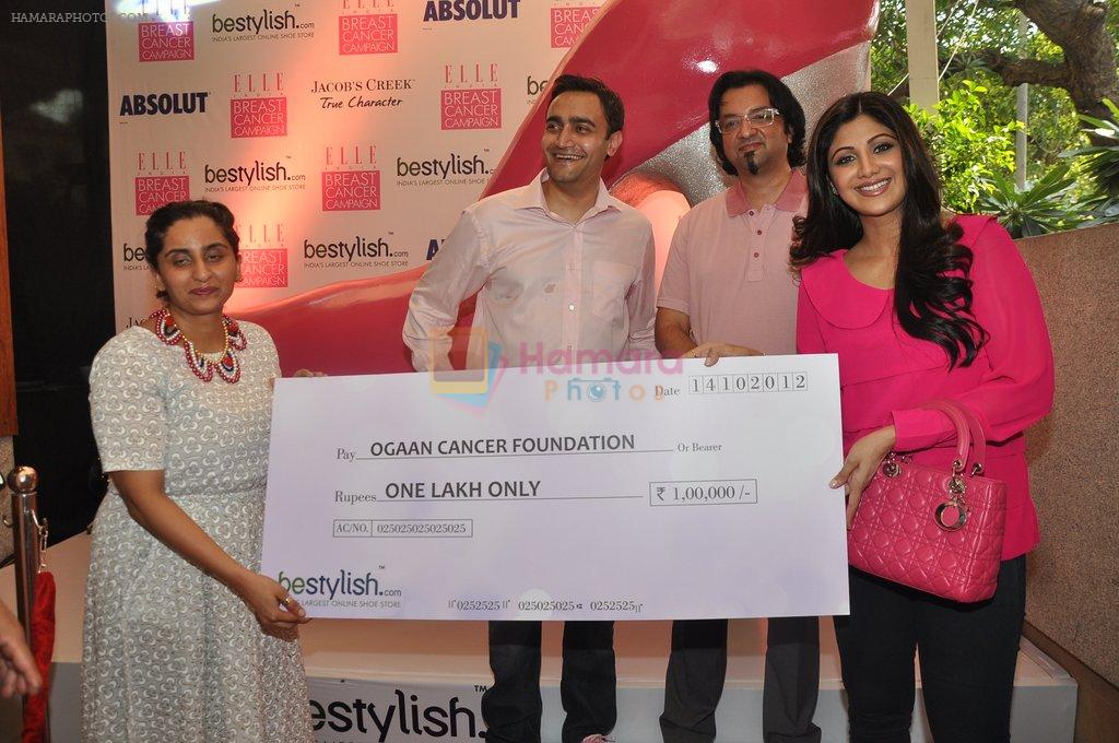 Shilpa Shetty at BeStylish.com Breast Cancer Awareness Brunch in Mumbai on 14th Oct 2012