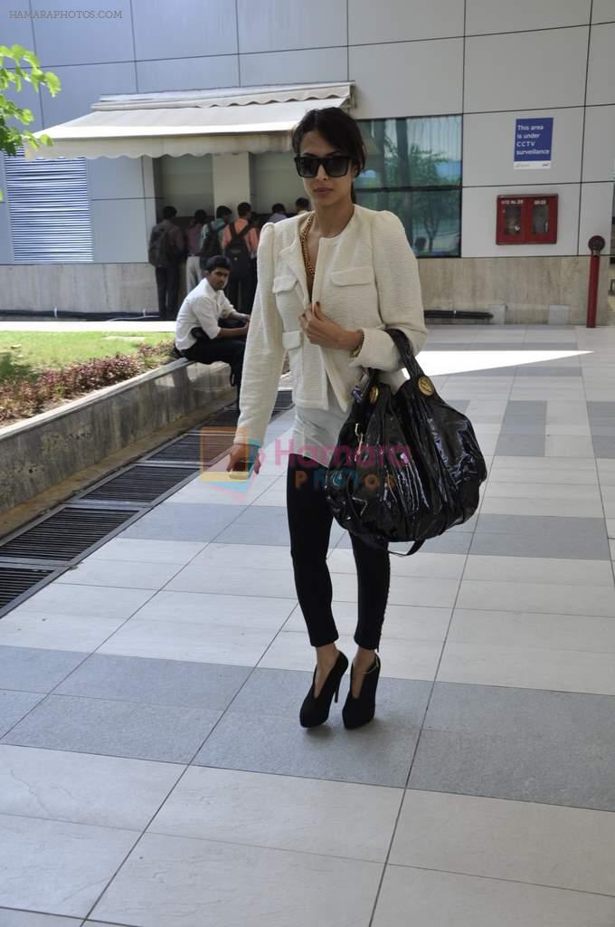 Malaika Arora Khan snapped at airport in Mumbai on 12th Oct 2012