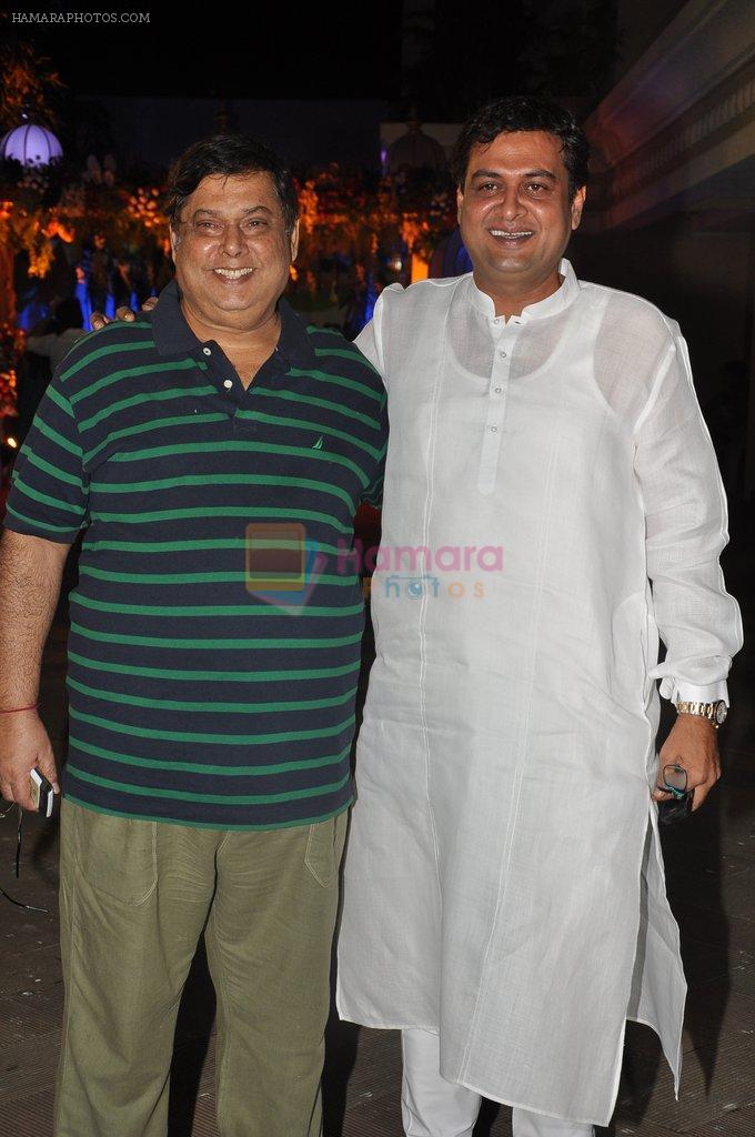 David Dhawan at Sanjay and Manyata Dutt's Mata Ki Chowki in Bandra, Mumbai on 16th Oct 2012