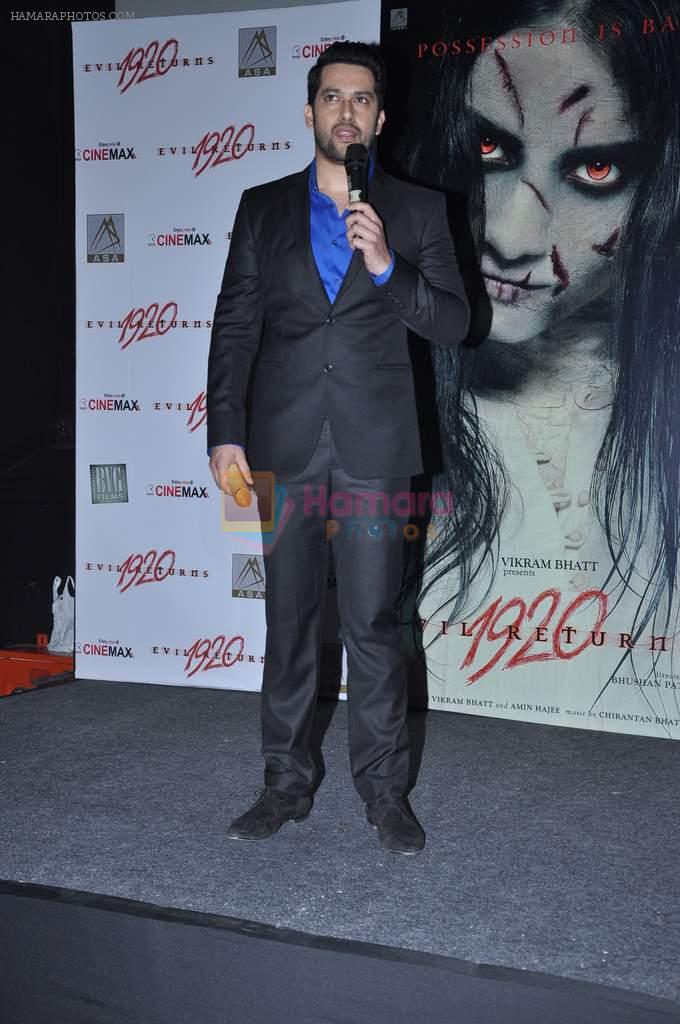 Aftab Shivdasani at the Press conference of 1920 - Evil Returns in Cinemax, Mumbai on 17th Oct 2012