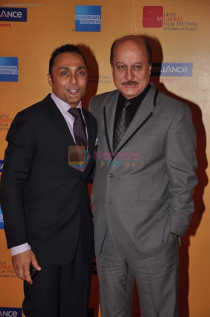 Rahul Bose, Anupam Kher at Mami film festival opening night on 18th Oct 2012