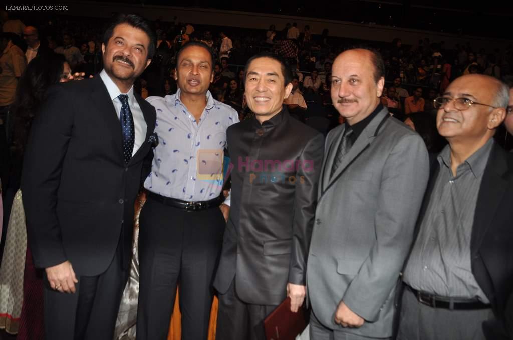 Anil Kapoor, Anil Ambani, Anupam Kher at Mami film festival opening night on 18th Oct 2012