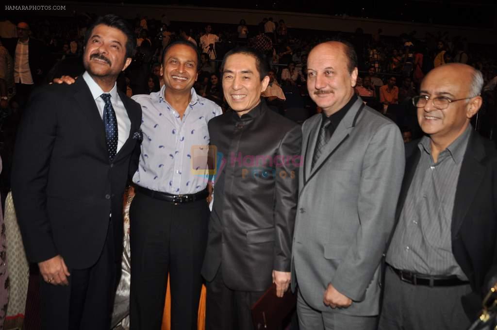 Anil Kapoor, Anil Ambani, Anupam Kher at Mami film festival opening night on 18th Oct 2012