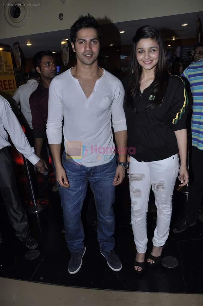 Alia Bhatt, Varun Dhawan at Student of the year promotions in PVR and Cinemax, Mumbai on 20th Oct 2012