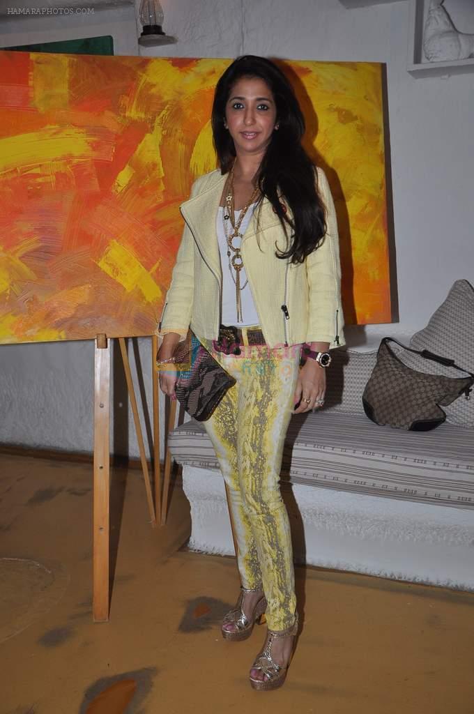 Krishika Lulla at the launch of Rouble Nagi's exhibition in Olive, Mumbai on 23rd Oct 2012