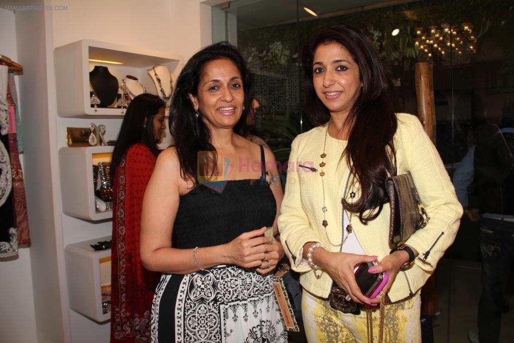 KRISHIKA LULLA & SWAROOP SAMPAT at the Launch of Azeem Khan's festive accessory collection in Mumbai on 23rd Oct 2012