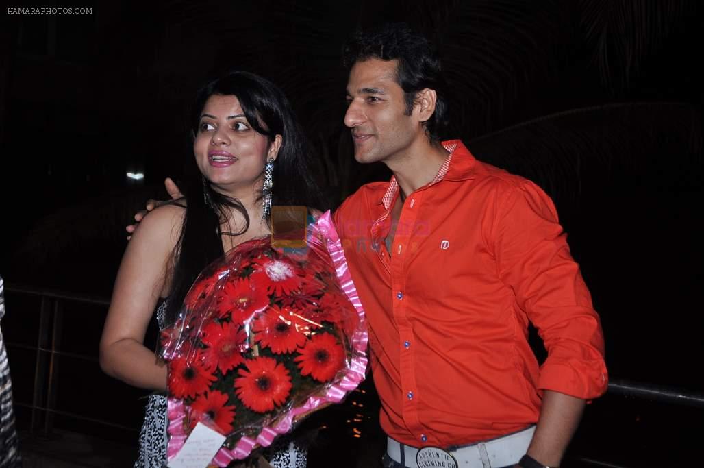 Umesh Pherwani with Shraddha Sharma at the Birthday Celebrations of Shraddha Sharma at Novotel, Juhu on 24th Oct 2012