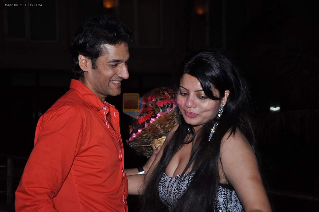 Umesh Pherwani with Shraddha Sharma at the Birthday Celebrations of Shraddha Sharma at Novotel, Juhu on 24th Oct 2012