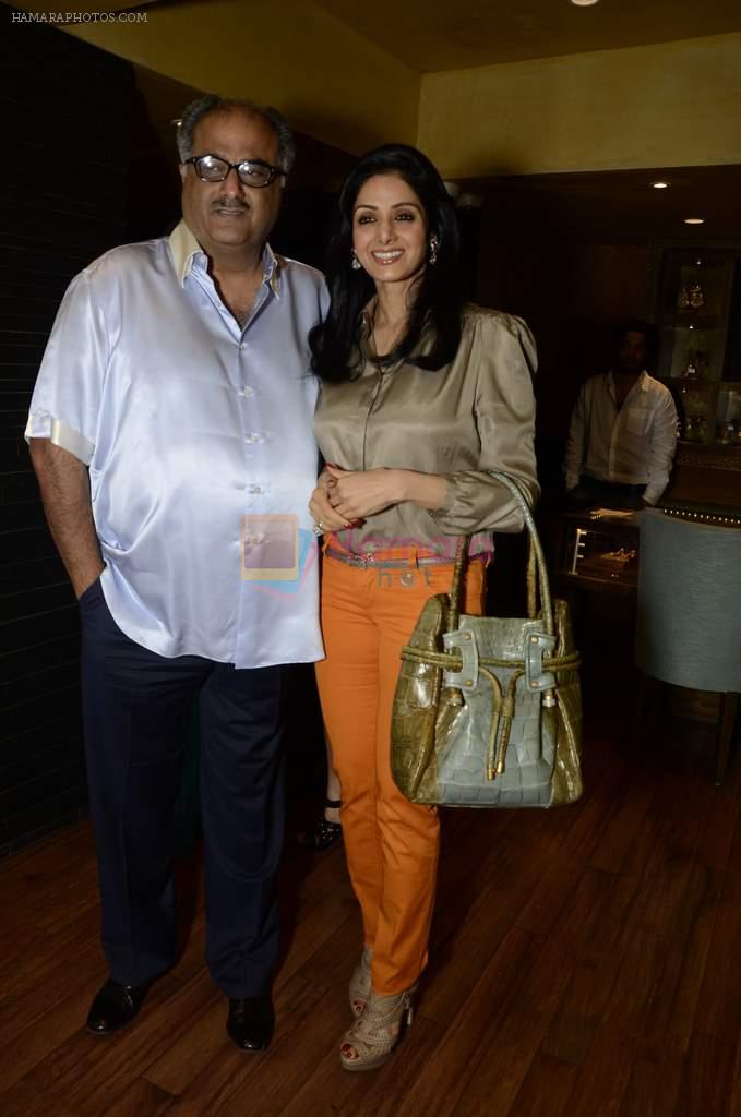 BONEY KAPOOR & SRIDEVI at Maheep Kapoor's festive colelction launch at Satyani Jewels in Mumbai on 25th Oct 2012