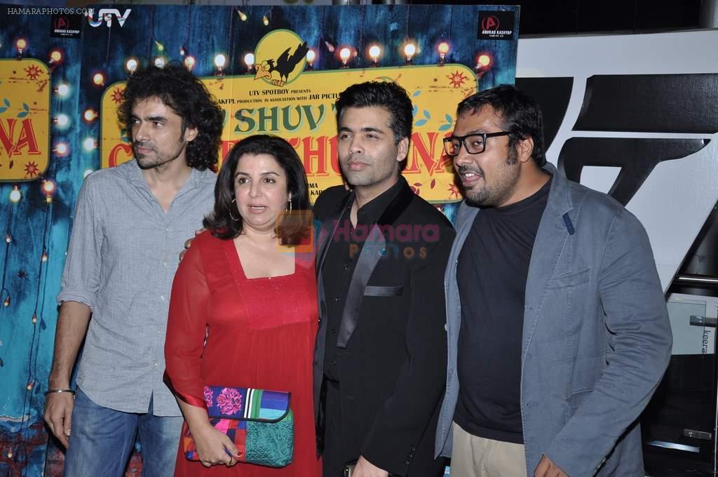 Karan Johar, Imtiaz Ali, Farah Khan, Anurag Kashyap at Luv Shuv Tey Chicken Khurana Premiere in PVR on 29th Oct 2012