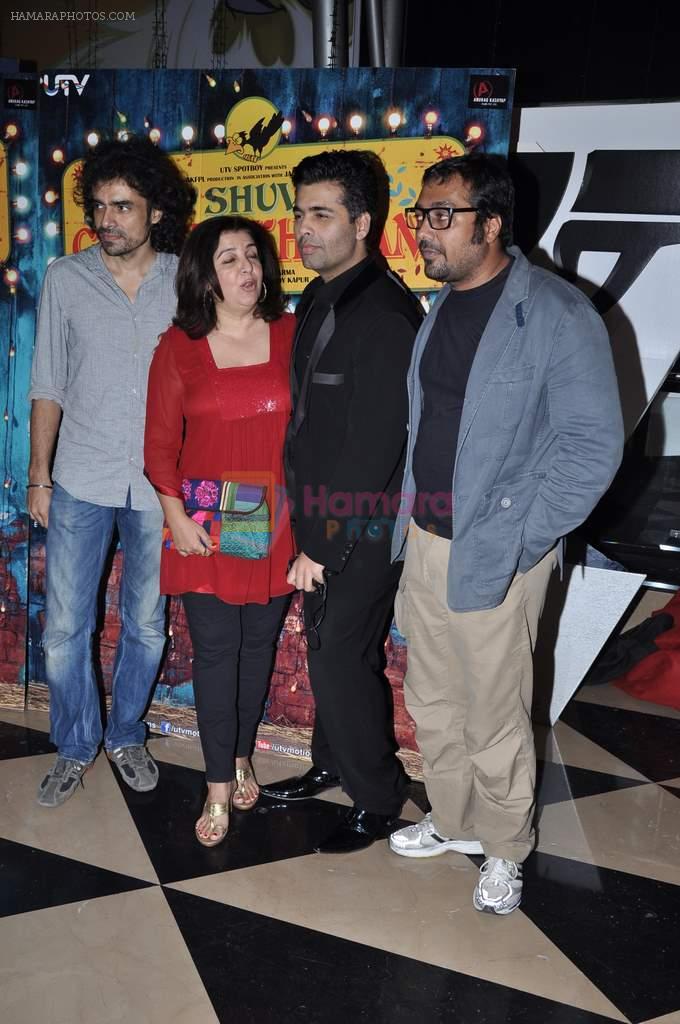Karan Johar, Imtiaz Ali, Farah Khan, Anurag Kashyap at Luv Shuv Tey Chicken Khurana Premiere in PVR on 29th Oct 2012