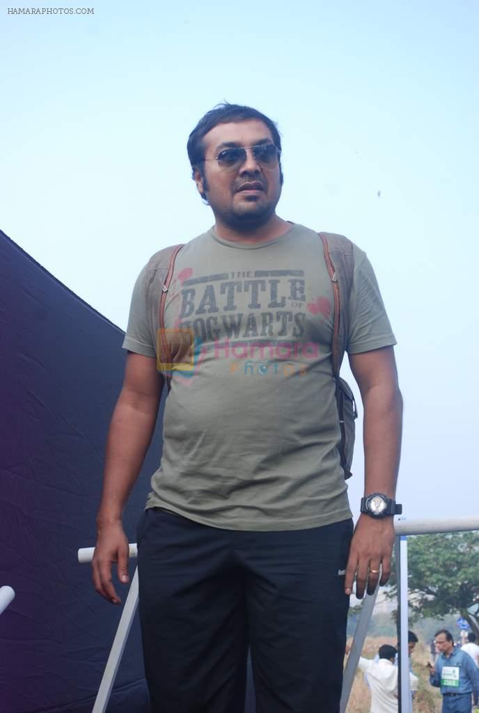 Anurag Kashyap at Max Bupa marathon in MMRDA on 4th Nov 2012