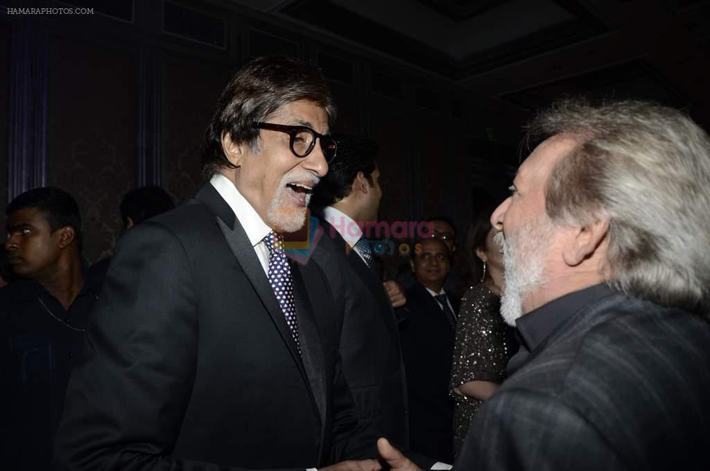 Abhishek Bachchan, Amitabh Bachchan at Sunil Gavaskar honour by Ulysse Nardin in Mumbai on 3rd Nov 2012