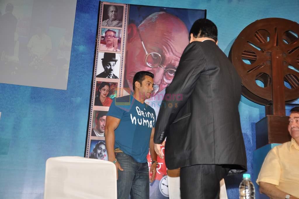 Salman Khan at Mahatma Gandhi and Cinema book launch in St Andrews, Mumbai on 3rd Nov 2012