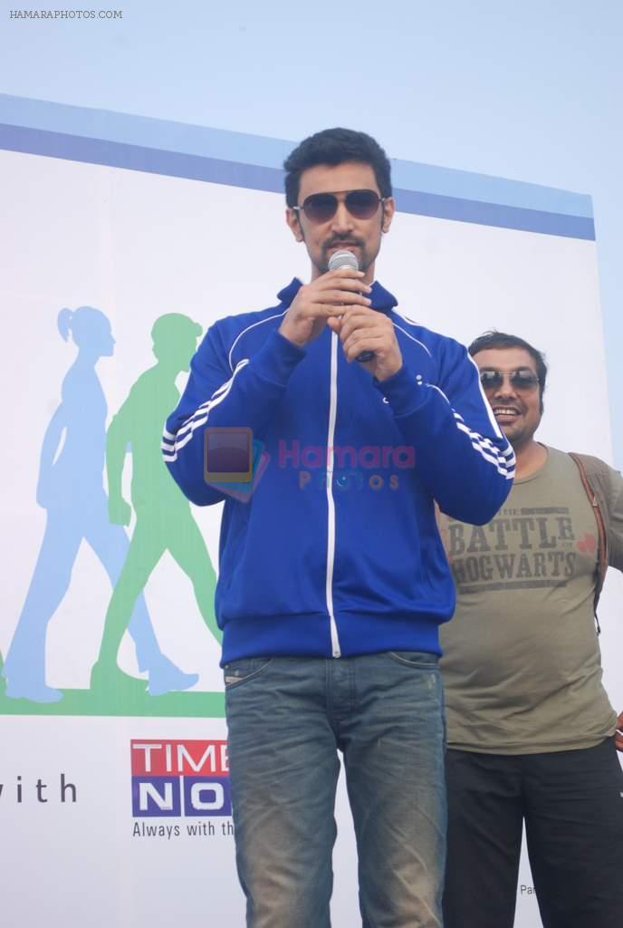 Kunal Kapoor at Max Bupa marathon in MMRDA on 4th Nov 2012