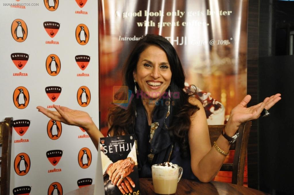 Shobhaa De at the launch of �Barista-Penguin Book Club� at Barista Lavazza.