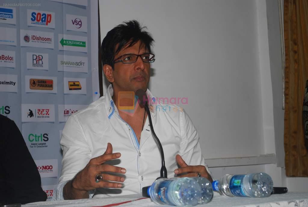 Javed Jaffrey at NGO Rex- ideas of action launch in Press Club, Mumbai on 7th Nov 2012