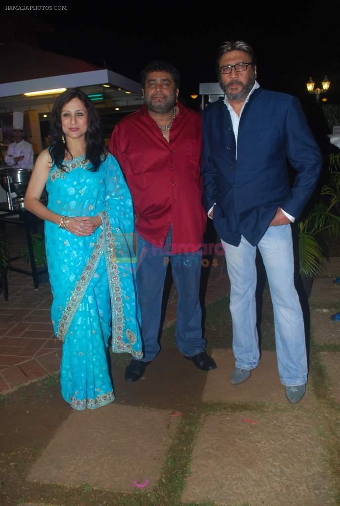 Kishori Shahane, Jackie Shroff at Ashutosh Rana's Birthday Bash, given by his wife Renuka Shahane in The Club, Mumbai on 8th Nov 2012