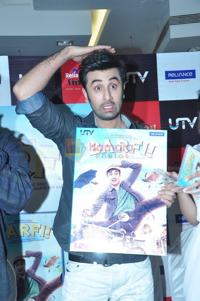 Ranbir Kapoor at Barfi Dvd Launch in Reliance, Mumbai on 9th Nov 2012