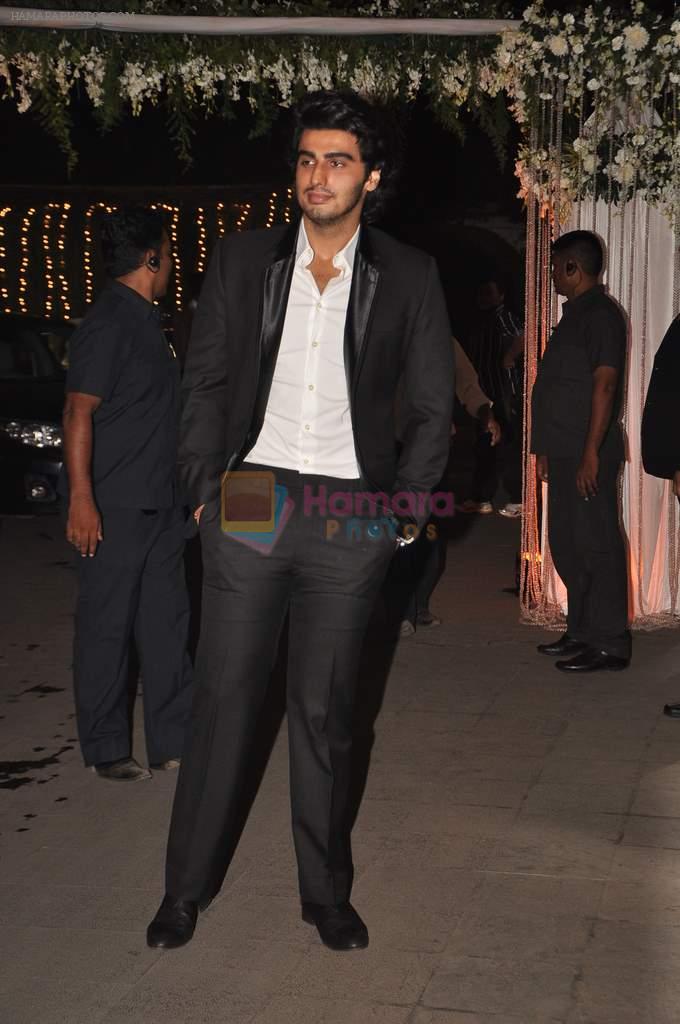 Arjun Kapoor at the Wedding reception of Navin and Mahek Shetty in Mumbai on 11th Nov 2012