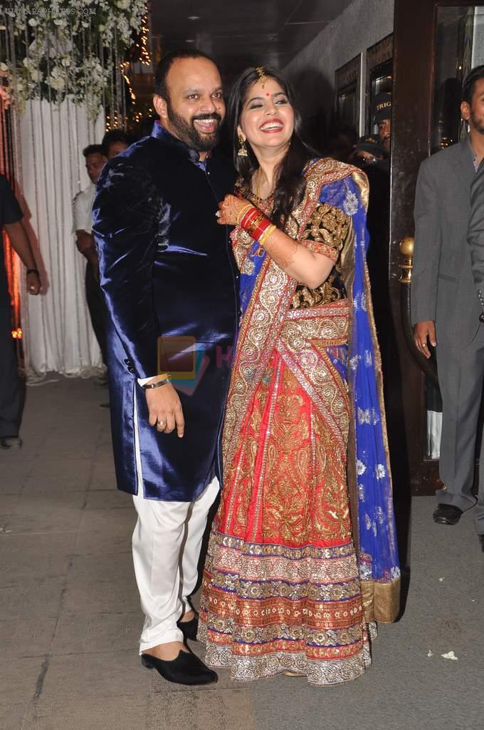 at the Wedding reception of Navin and Mahek Shetty in Mumbai on 11th Nov 2012