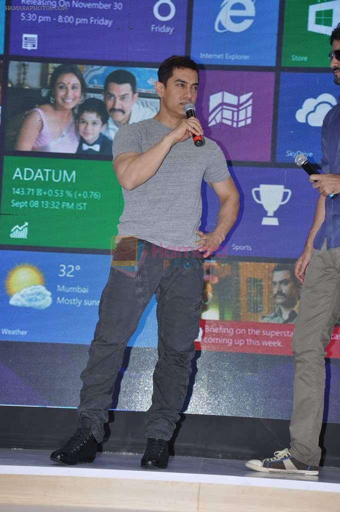 Aamir Khan at Windows 8 launch in Inorbit Mall, Mumbai on 11th Nov 2012
