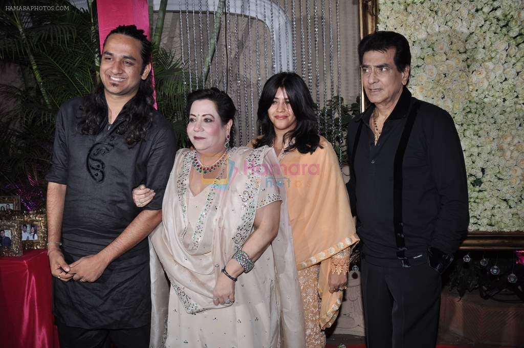 Ekta Kapoor, Shobha Kapoor, Jeetendra at Kiran Bawa's Diwali Bash on 12th Nov 2012
