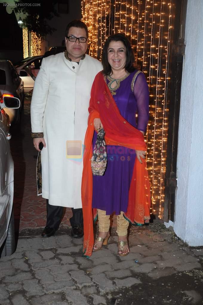 Sajid Khan, Ramesh Taurani at Shilpa Shetty's Diwali bash in Mumbai on 13th Nov 2012