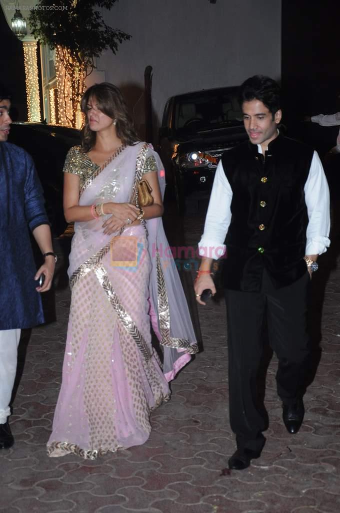 Tusshar Kapoor, Manish Malhotra, Nandita Mahtani at Shilpa Shetty's Diwali bash in Mumbai on 13th Nov 2012