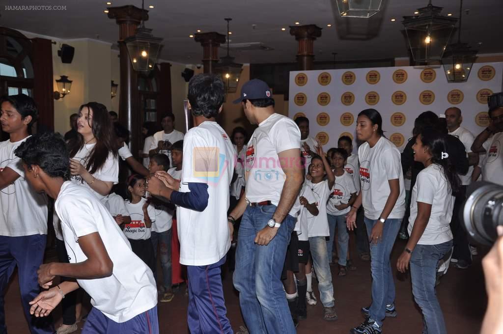 Abhishek Bachchan and Aishwarya Rai Bachchan at Magic Bus event on the occasion of Children's day in MCA on 14th Nov 2012