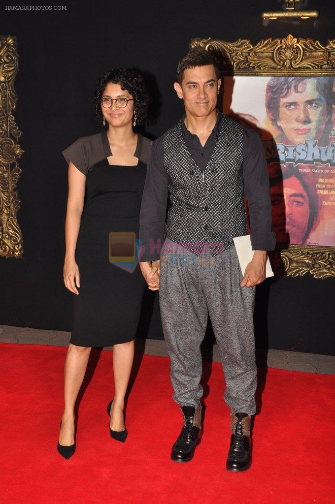 Aamir Khan, Kiran Rao at the Premiere of Jab Tak Hai Jaan in Yashraj Studio, Mumbai on 16th Nov 2012