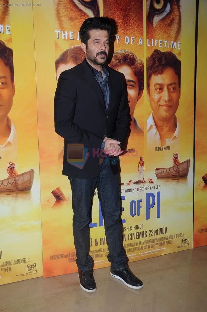 Anil Kapoor at Life of Pi premiere in PVR, Mumbai on 21st Nov 2012