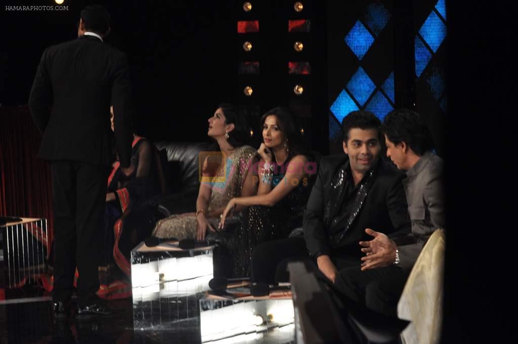 Katrina Kaif, Malaika Arora Khan, Karan Johar, Shahrukh Khan at India's Got Talent grand finale in Filmcity, Mumbai on 21st Nov 2012