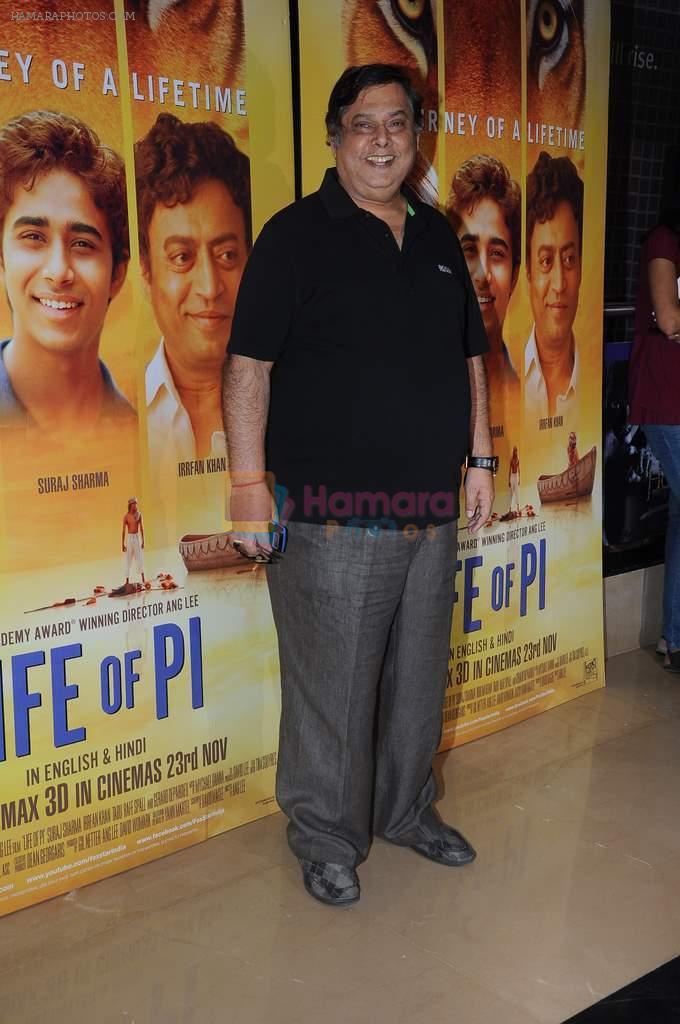 David Dhawan at Life of Pi premiere in PVR, Mumbai on 21st Nov 2012