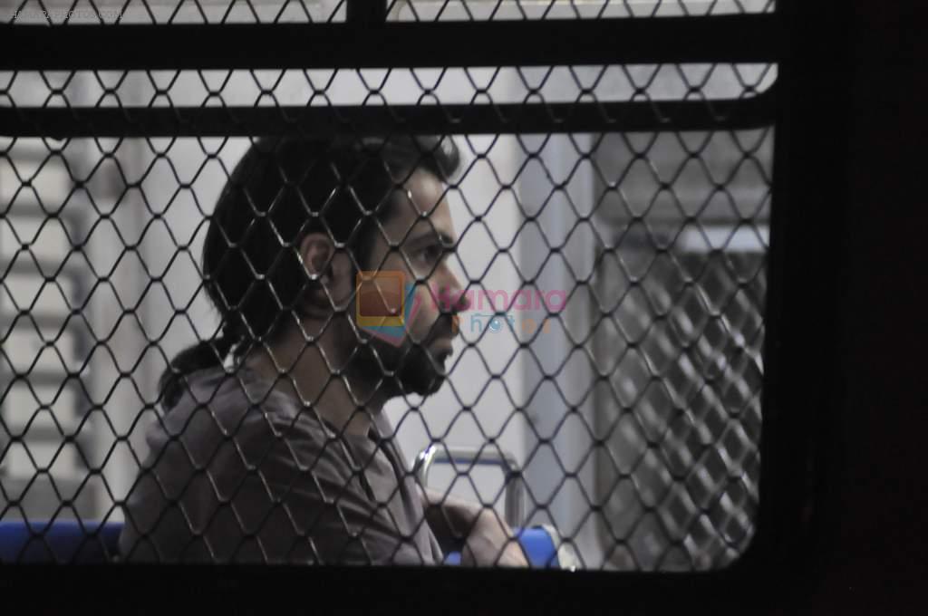Emraan Hashmi snapped on location at Goregaon station in Mumbai on 21st Nov 2012