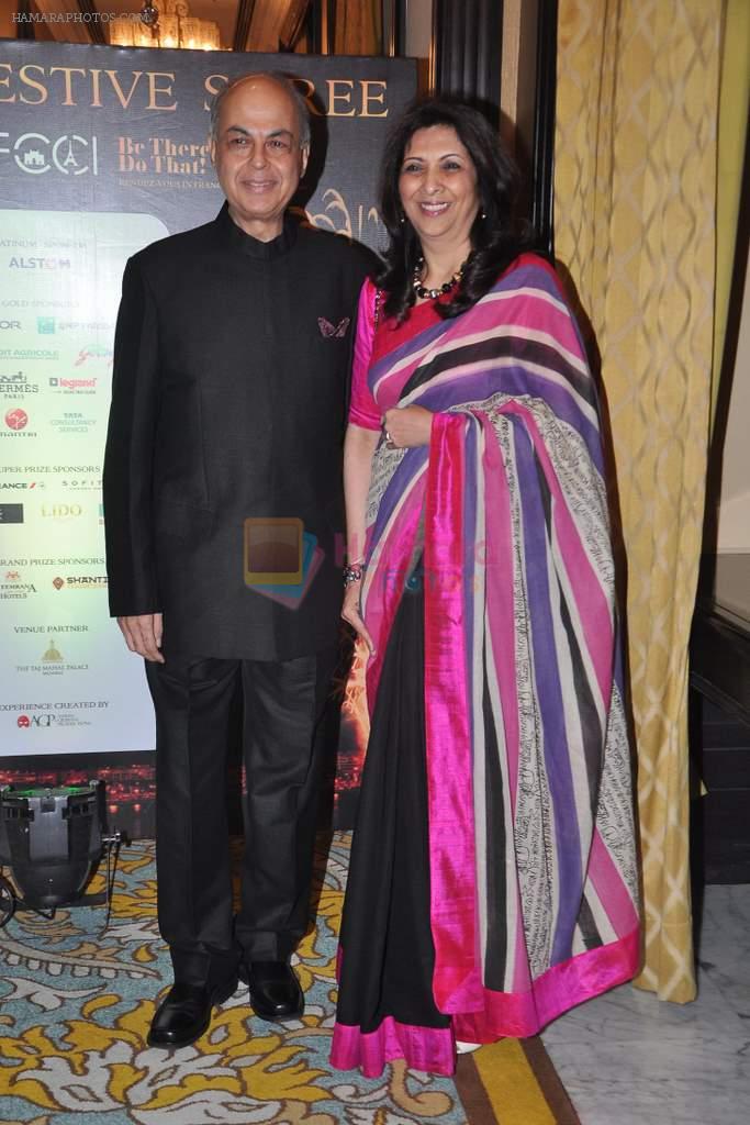 ranjit and indu shahani at The Indo- French business community gathering at the Indo-French Chamber of Commerce & Industry's in Mumbai on 20th Nov 2012