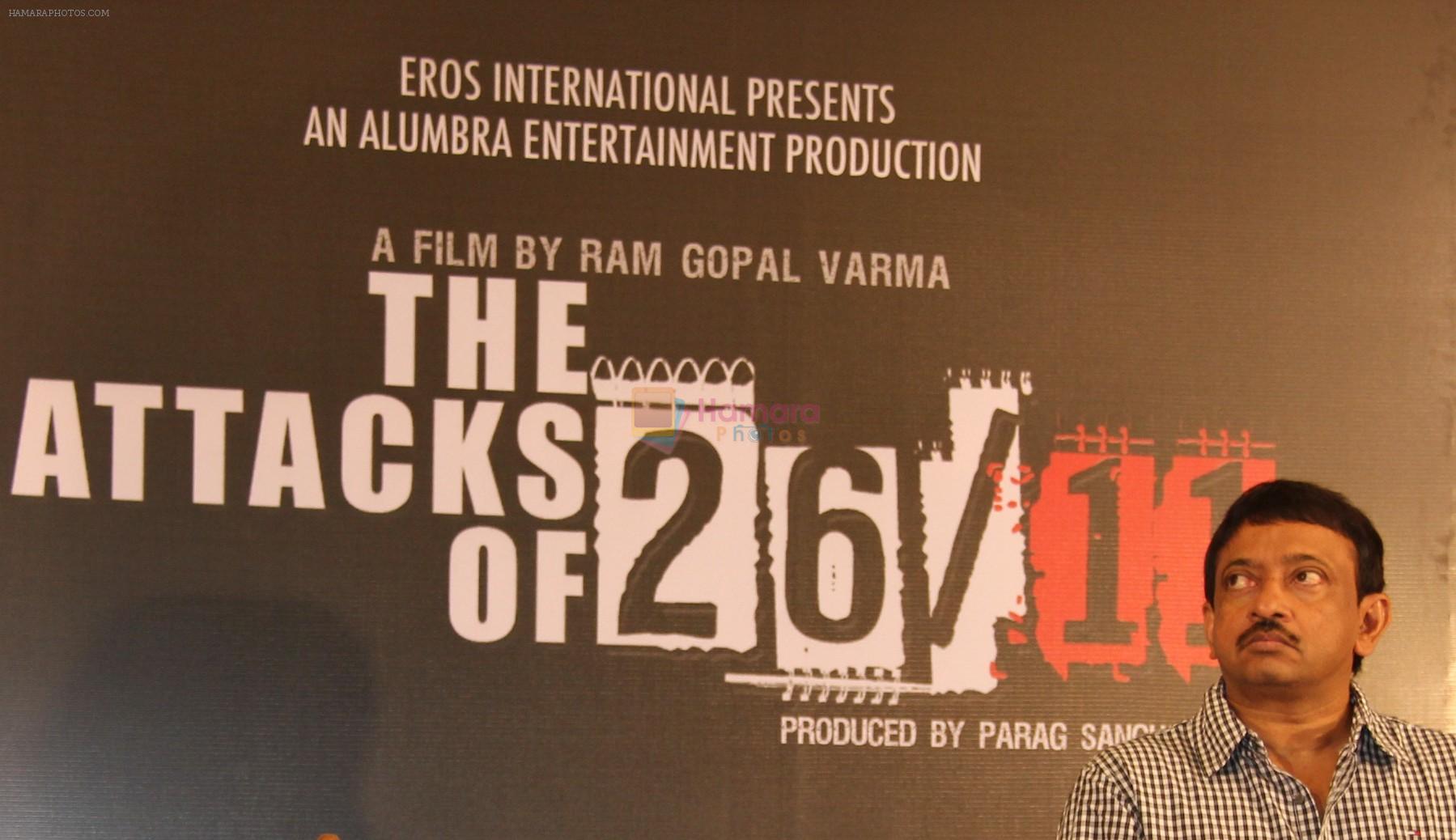 Ram Gopal Varma  at the first look of The Attacks of 26-11 in Nehru Auditorium on 23rd Nov 2012