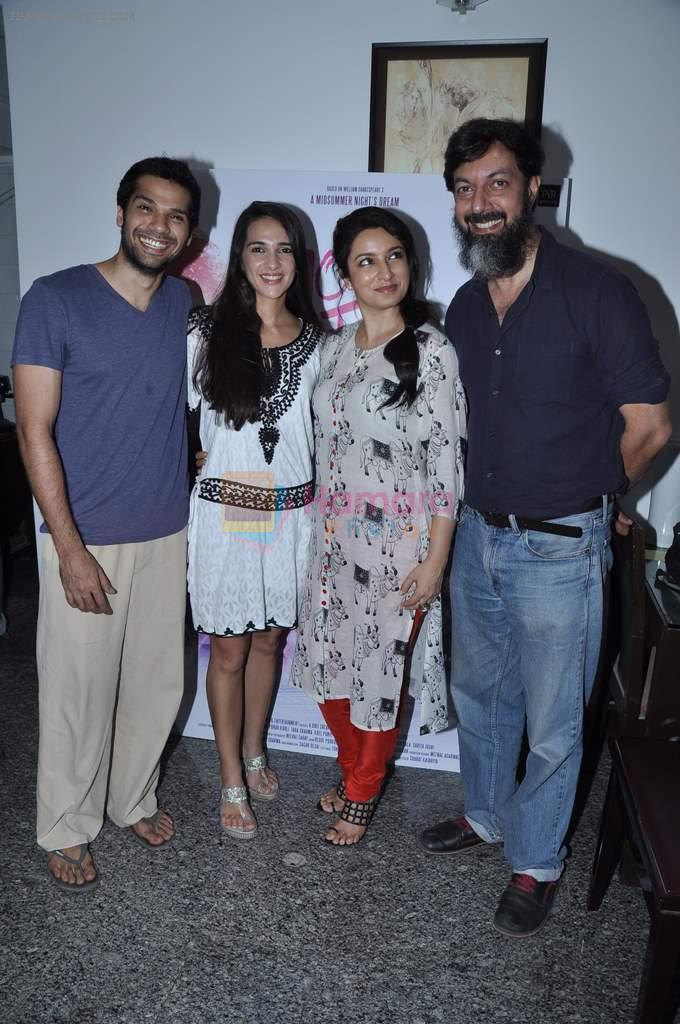 Tara Sharma, Tisca Chopra, Rajat Kapoor at 10 ml Love film promotions in Andheri, Mumbai on 26th Nov 2012