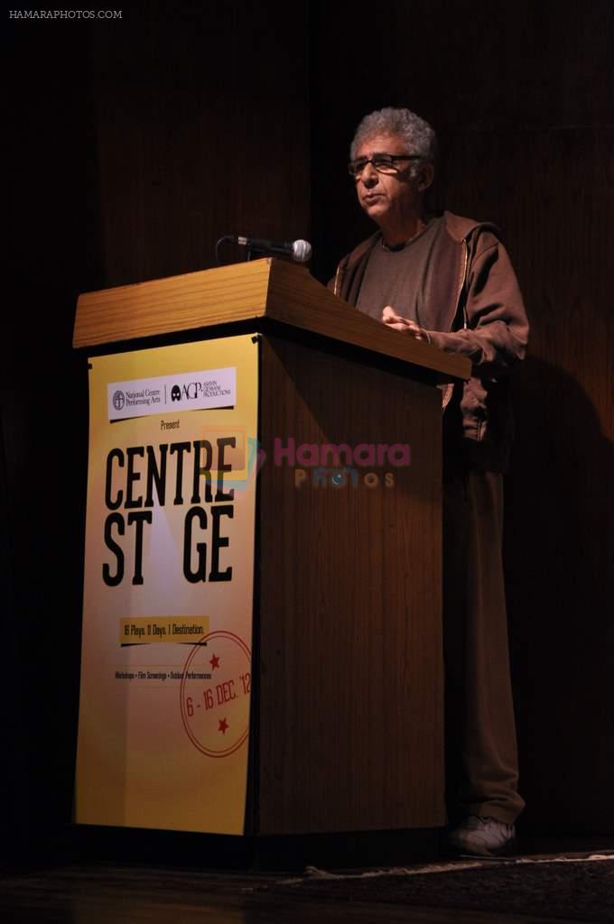 Naseeruddin Shah at NCPA Centrestage festival in NCPA on 27th Nov 2012
