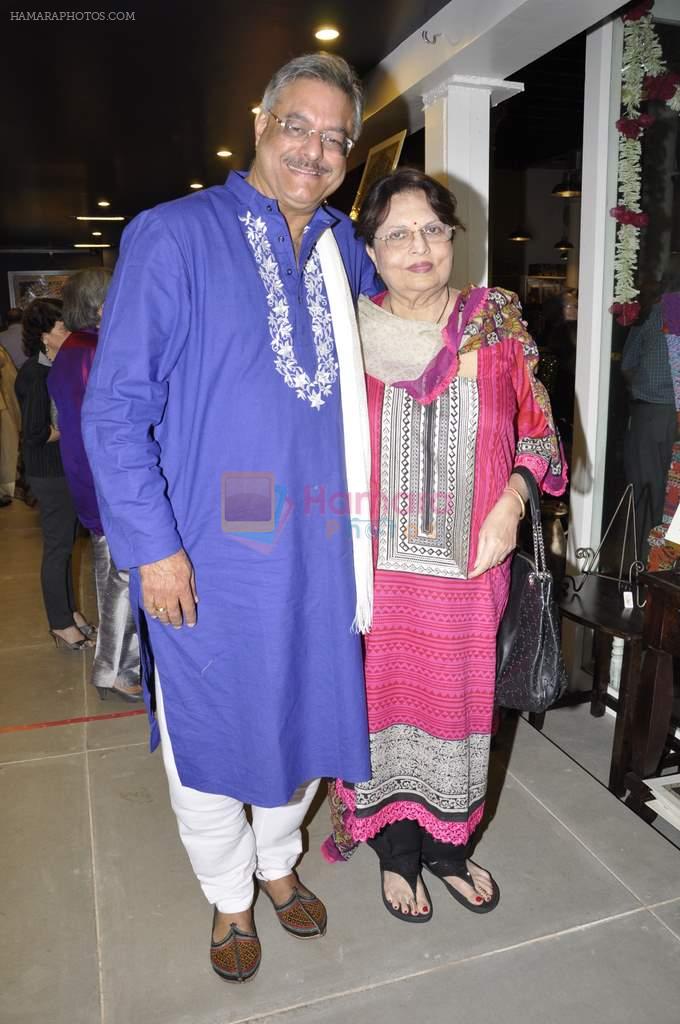 siddharth kak and wife at CAC Celebrates its 50th Anniversary with an Exhibition curated by Karan Grover on 29th Nov 2012