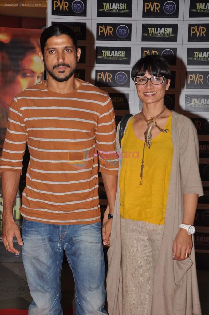 Farhan Akhtar at Talaash film premiere in PVR, Kurla on 29th Nov 2012