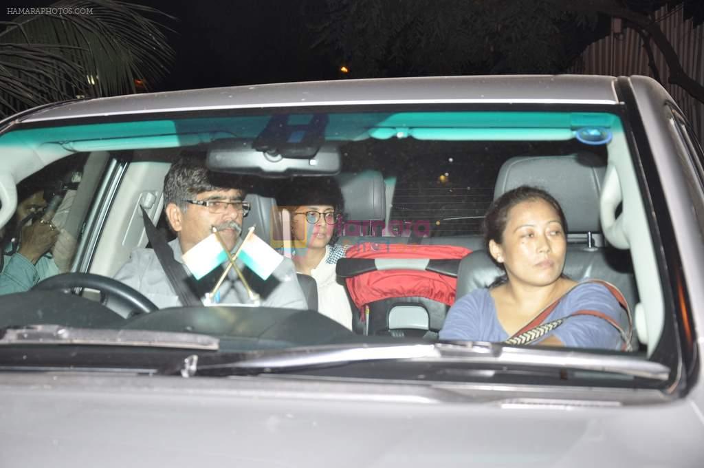 Aamir Khan, Kiran Rao at Azad Rao's 1st birthday in Bandra, Mumbai on 1st Dec 2012