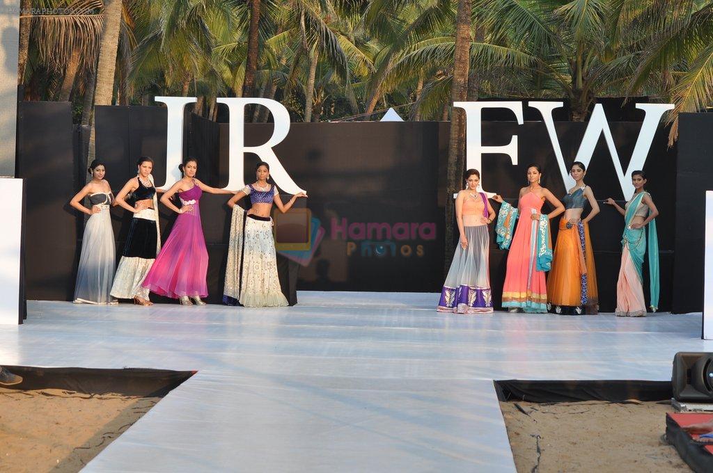 Model walk the ramp for Shouger Merchant Doshi  Show at IRFW 2012 in Goa on 1st Dec 2012