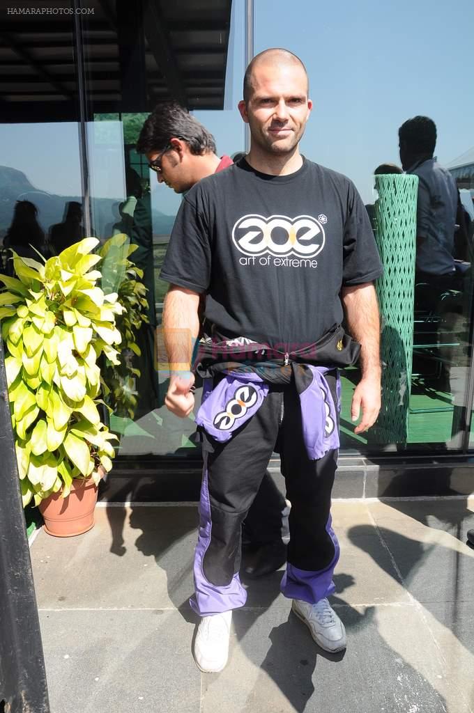 at Aamby Valley skydiving event in Lonavla, Mumbai on 4th Dec 2012