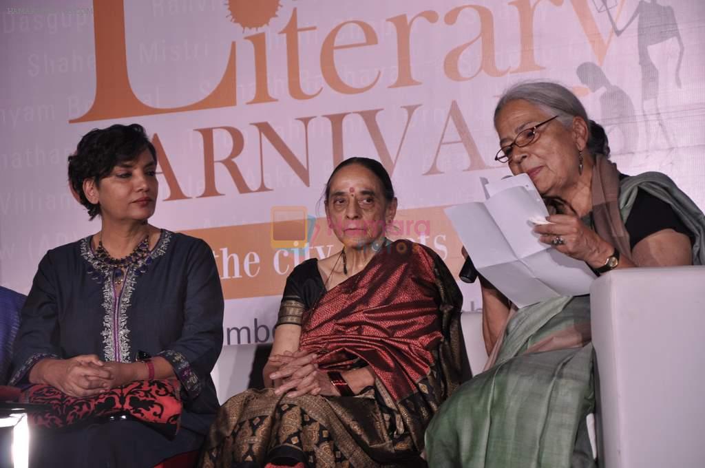 Shabana Azmi at Times Literature Festival day 2 in Mumbai on 8th Dec 2012