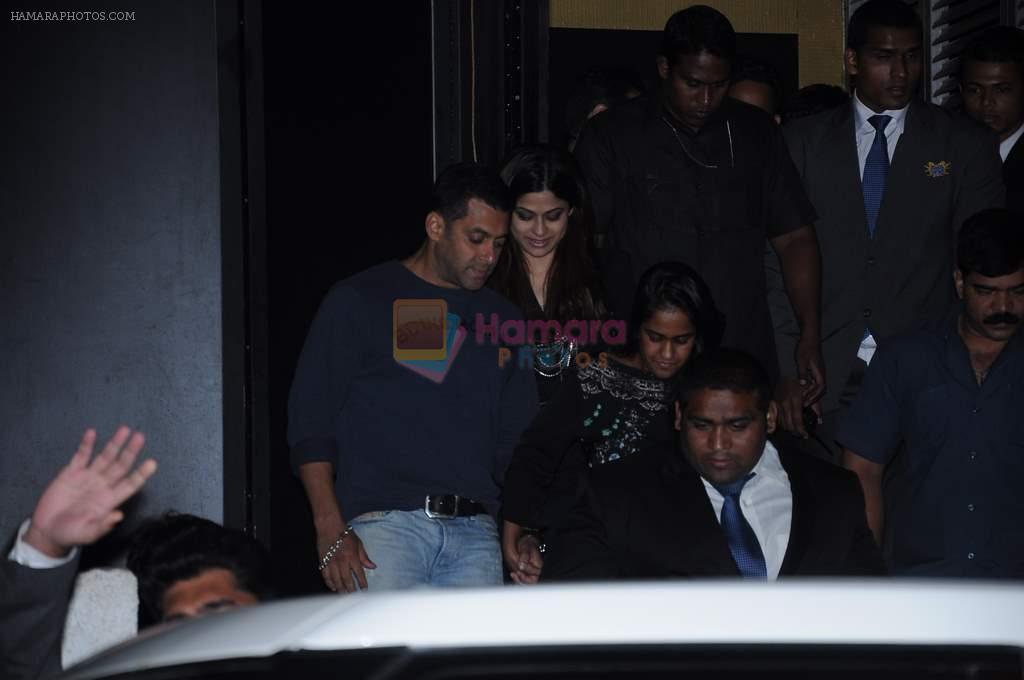 Salman Khan snapped at Royalty party in Mumbai on 9th Dec 2012