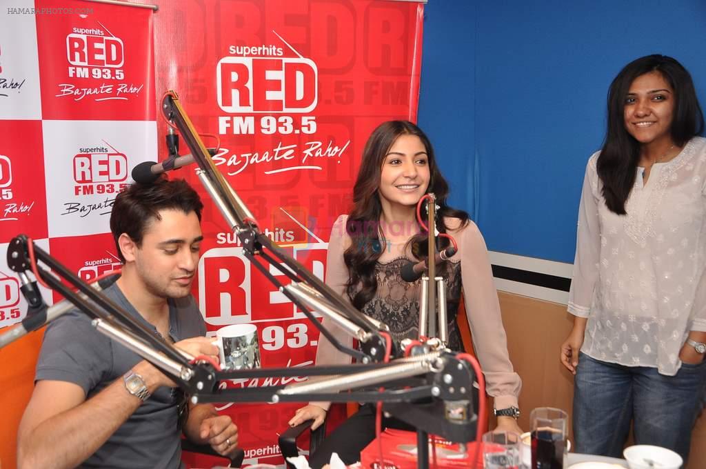 Imran Khan and Anushka Sharma at Red FM in Lower Parel, Mumbai on 11th Dec 2012