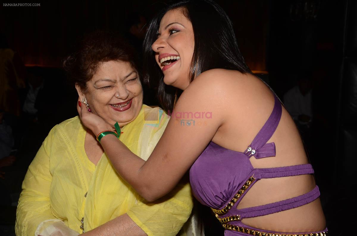 Saroj Khan and Sambhavna at Sambhavna Seth's birthday bash in Club Escape, Mumbai on 12th Dec 2012